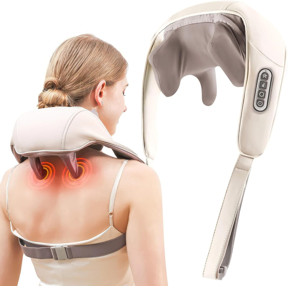 Neck Electric Massager U-Shaped with Vibration for Neck Pain Relief, Cervical, Memory Foam